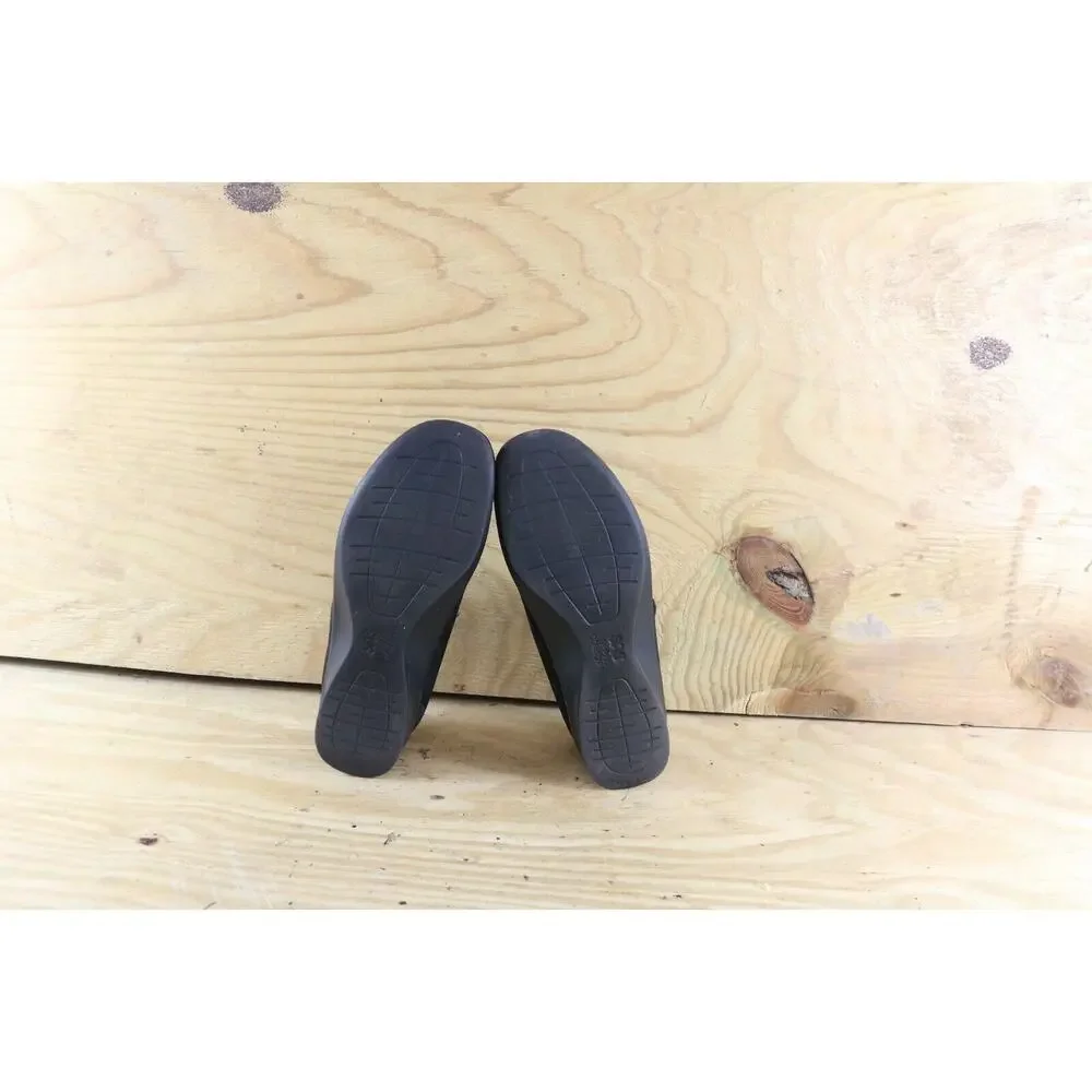 SAS Tripad Comfort Shoes Womens 8 N Black Leather Roamer Mary Jane Loafers